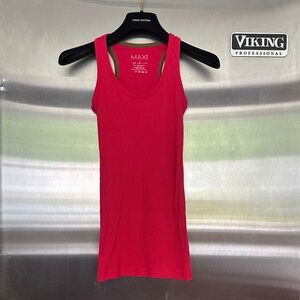 Women's Rose Ribbed Tank Top - Scoop Neck Sleeveless